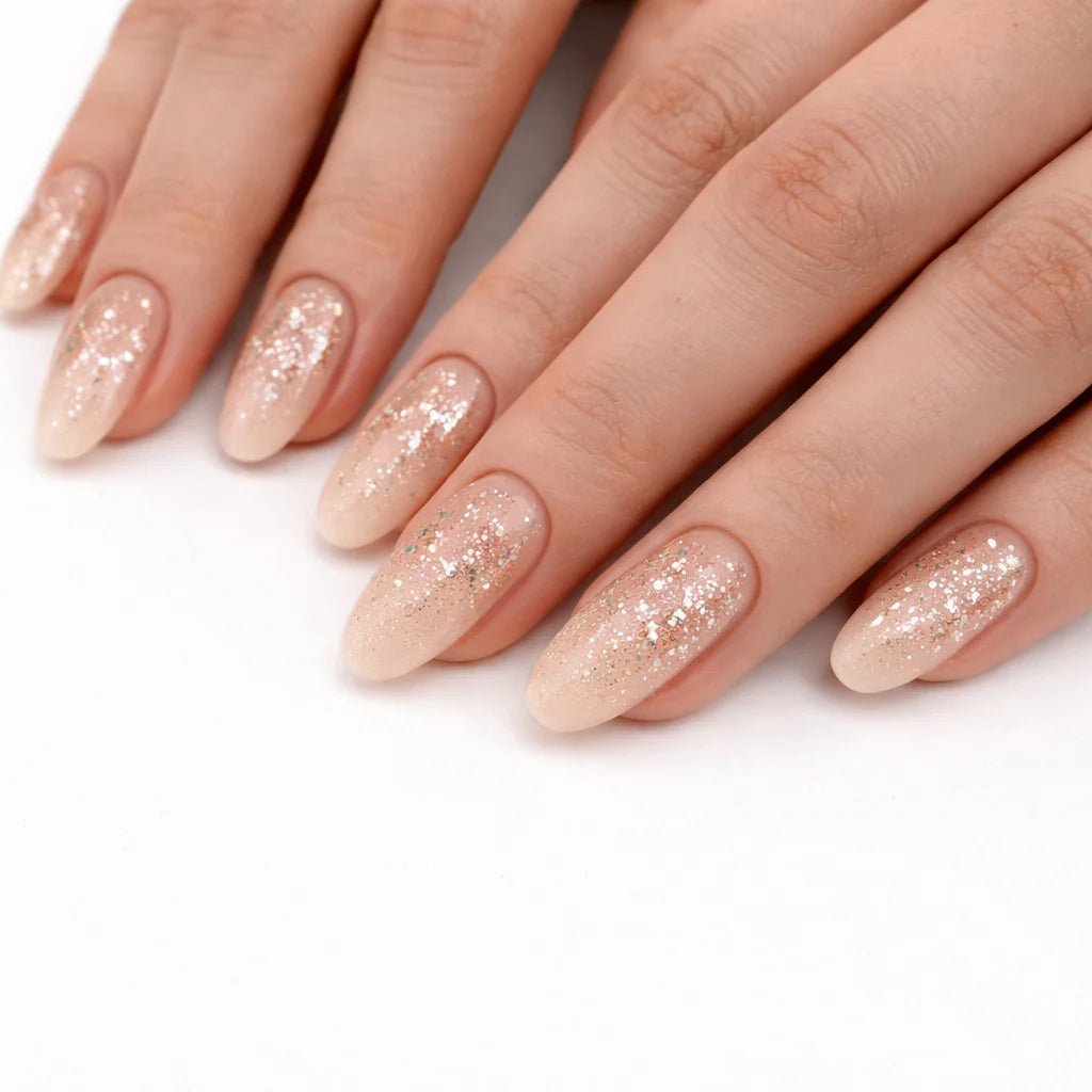 Faux ongles press on glamour réutilisables, manucure sophistiquée pour soirée et événement
