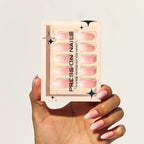 faux ongles press on nails baby boomer nude rose ongles amande manucure naturelle degradé réutilisable sans uv