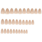faux ongles press on nails nude caramel ongles en amande courts manucure naturelle réutilisable