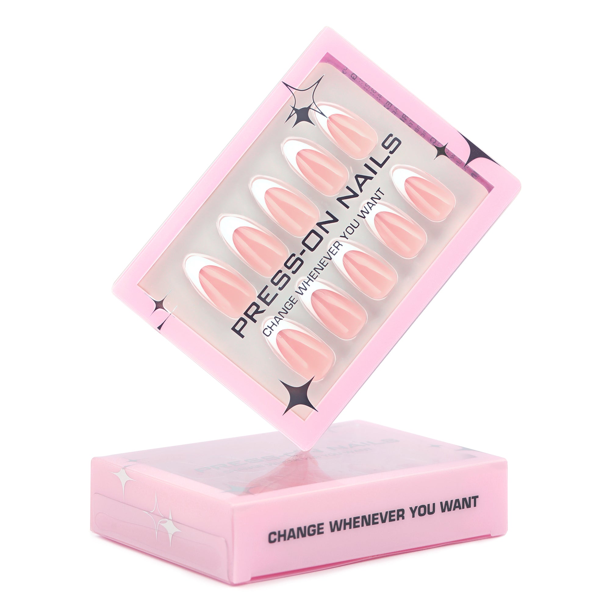 faux ongles press on nails french nude pêche ongles courts manucure naturelle effet salon réutilisable chic