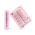 faux ongles press on nails rose nude brillant ongles courts effet naturel manucure élégante réutilisable