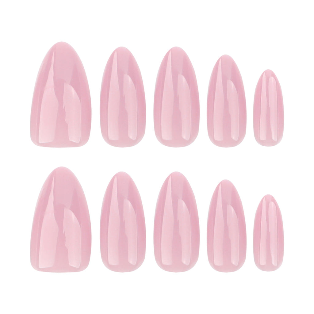 faux ongles press on nails rose nude brillant ongles courts effet naturel manucure élégante réutilisable