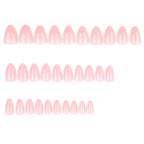 faux ongles press-on rose clair sur ongles courts effet naturel manucure rapide réutilisable
