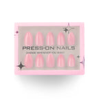 faux ongles press-on rose clair sur ongles courts effet naturel manucure rapide réutilisable