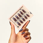 faux ongles marron chocolat manucure marron elegante popnails
