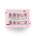 faux ongles press on nails french manucure rose mauve brillant manucure naturelle élégante réutilisable sans uv pose rapide effet salon