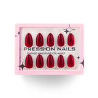 faux ongles press on nails rouge glamour ongles courts effet laqué manucure élégante réutilisable