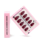 faux ongles press on rouge classique ongles courts effet laqué manucure rapide réutilisable