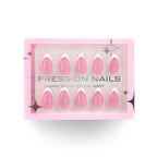 faux ongles press on nails french manucure rose naturelle réutilisable manucure chic facile sans UV