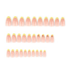 faux ongles nude peche french jaune pastel nail art cerise manucure printemps popnails