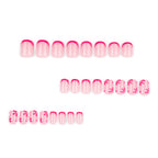 faux ongles courts roses french manucure rose fleurs sur ongles printemps popnails