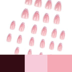 press on nails french chic babyboomer pois tendance