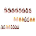 faux ongles glamour bordeaux manucure florale tendance ete