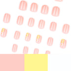 press on nails french manucure moderne nail art marguerite