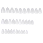 faux ongles press on nails blanc laiteux ongles amande manucure naturelle clean girl réutilisable sans UV