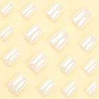 ongles nude naturels carre court faux ongles press on nails