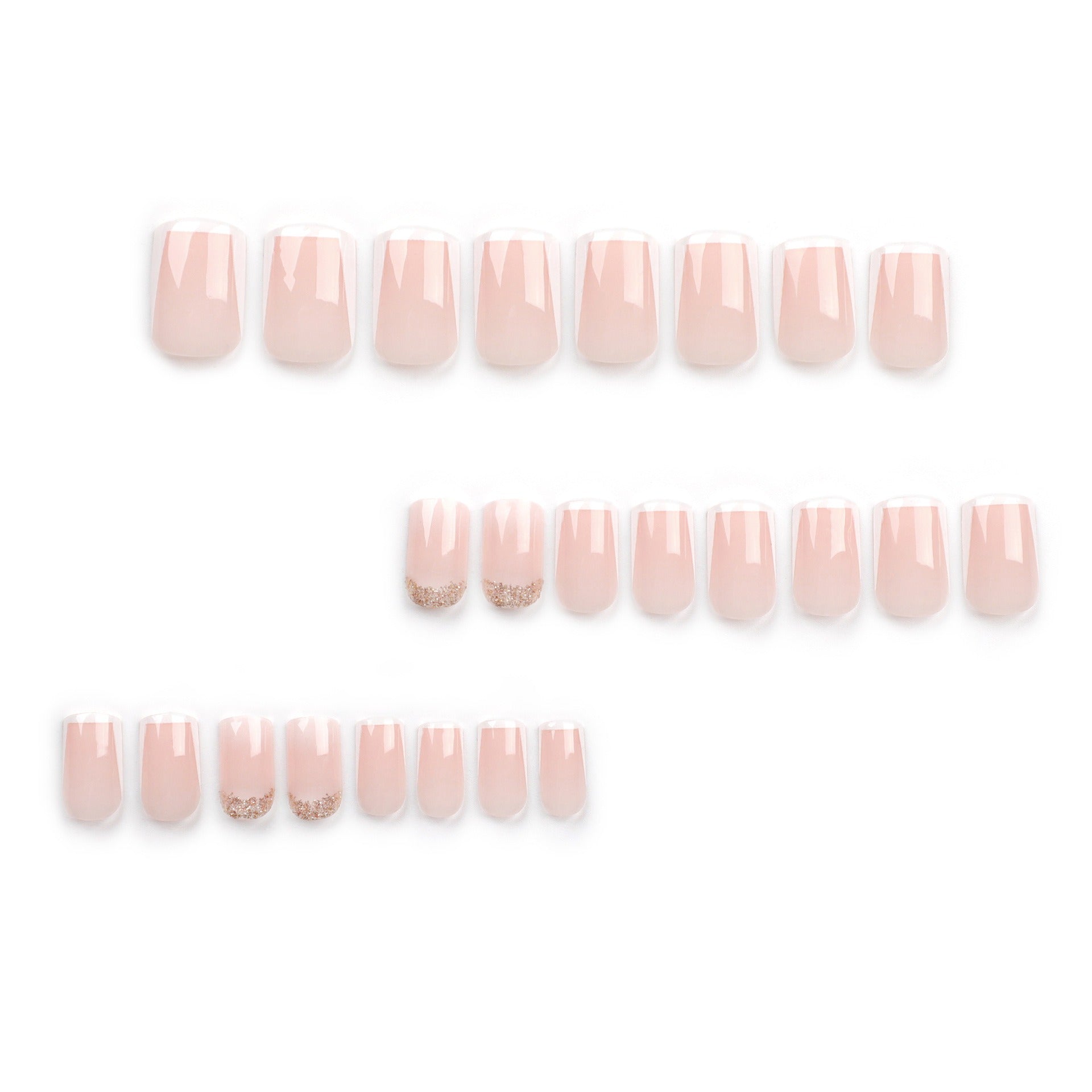 ongles mariage naturel french manucure moderne carre